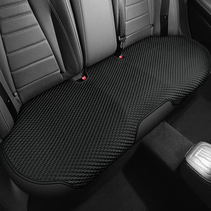 3pcs Car Seat Cushions,Anti-Slip Car Seat Cover Compatible with 96% of Vehicles,Universal Car Seat Protectors Mat Pad (Black)