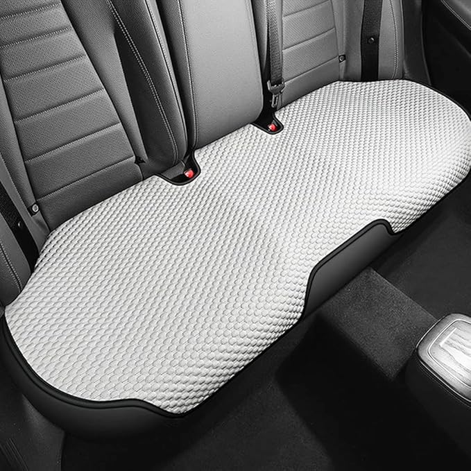 3pcs Car Seat Cushions,Car Seat Cover Compatible with 96% Vehicles,Universal Car Seat Protectors Mat Pad (Black&White)