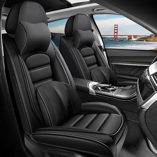 2 Seat Covers Fit for Acura ZDX 2024, Waterproof Premium Leather Automotive Accessories Seat Protectors Seat Cushions Wear-Resistant Car Seat Covers（Classic Black,Front Deluxe）