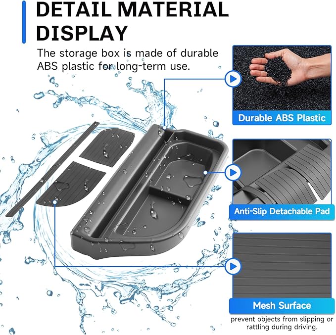 SXCY for 2025 2026 Ford Bronco Sport Dashboard Organizer Tray for 2025 2026 Ford Bronco Sport Accessories Screen Back Tray 2025 2026 Bronco Sport Behind Dash Console Organizer