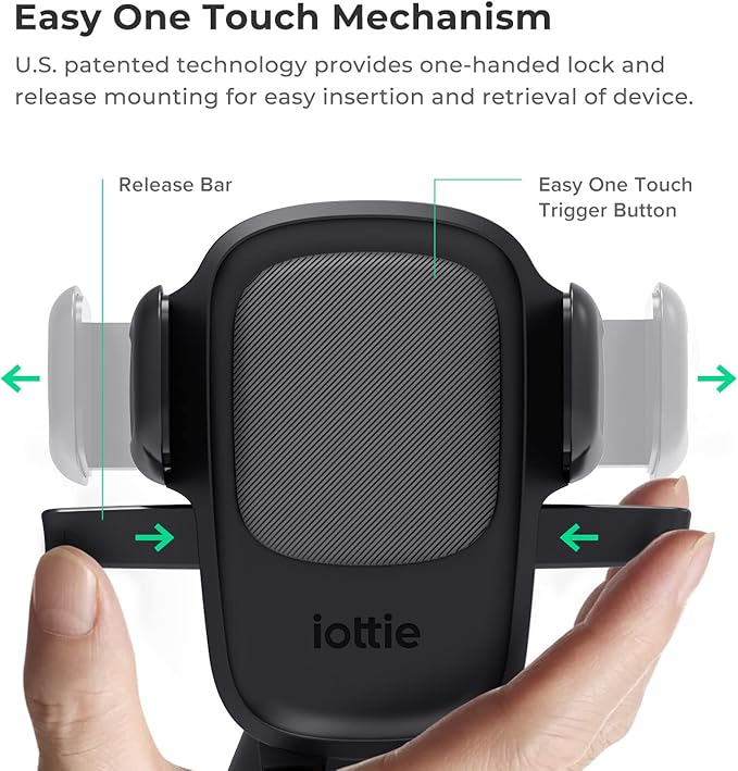 iOttie Easy One Touch Signature Air Vent & Flush Mount Combo - Universal Car Mount Phone Holder for iPhone, Google, Samsung, Moto, LG, and all other Smartphones