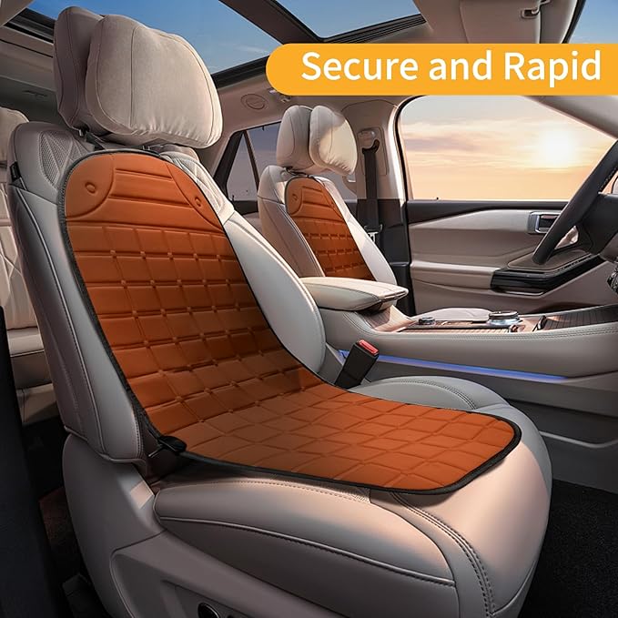 ILLUMINEW Seat Cushion Winter Cover for Full Back and Seat for Family (Brown)