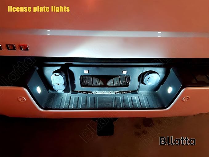 12pcs White 6000K LED Interior Light Kit for Chevrolet Silverado/GMC Sierra 2007 2008 2009 2010 2011 2012 2013 Interior LED Lighting Kit + License Plate Lights and Install Tool