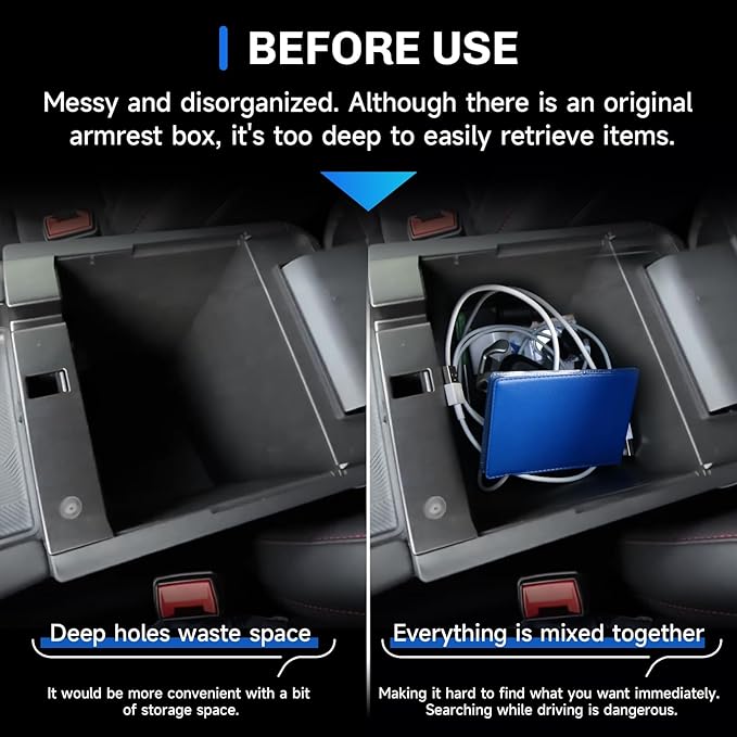 SXCY 2PCS for 2025 2026 Ford Explorer Screen Back Tray + Center Console Organizer for Ford Explorer 2025 2026 Accessories for 2025 2026 Ford Explorer Dashboard Organizer 26 Explorer Accessories(Black)