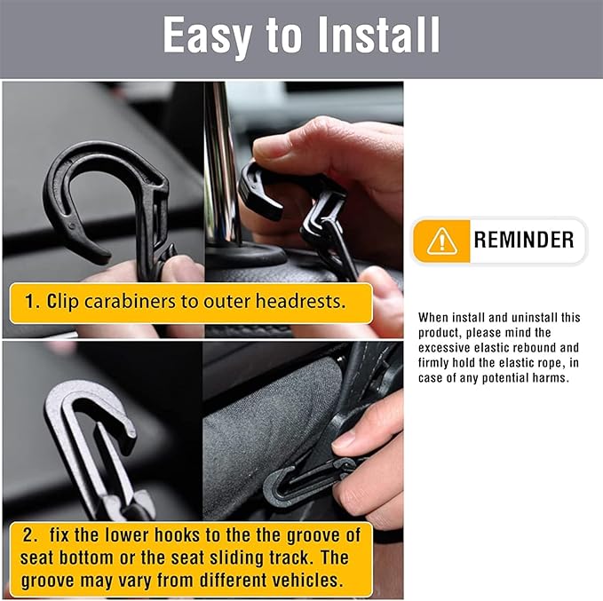 DYKESON Pet Barrier Dog Car Net Barrier with Car Mesh Organizer Baby Stretchable Storage Bag Universal for Cars, SUVs -Easy Install,Safer to Drive with Pets and Children, 3 Layer S