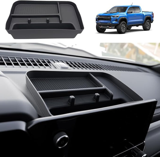 Center Console Organizer for 2023-2025 Chevy Chevrolet Colorado/GMC Canyon Dashboard Insert Tray Dash Storage Box for 2023 2024 2025 Colorado/Canyon Accessories