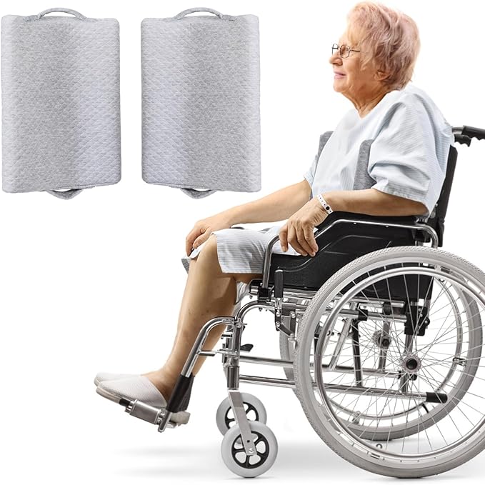 1 Pair Lateral Support Cushions for Wheelchair Side Guards, Wheelchair Side Pads for Larger Sized People Unable to Sit Upright in Wheelchairs