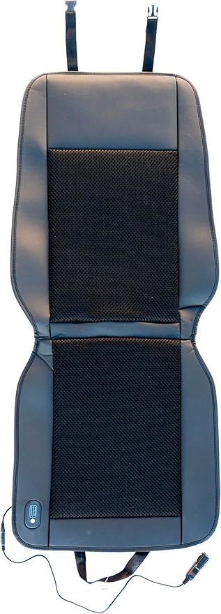 Cooling Car Seat Cover – Ventilated 12V/24V Seat Cushion with 10 Turbo Fans & Wireless Control, 3 Speeds, Universal Fit for Car SUV Truck – Breathable 3D Mesh Leather