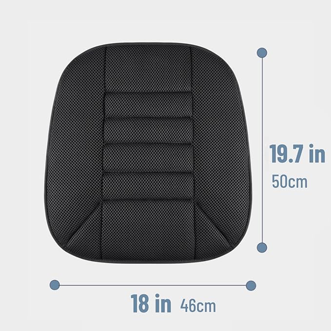 Mesh Car Seat Cushion for Driving, Summer Cooling Breathable 3D Air Car Seat Pad for SUV Pickup Truck Or Office Chair (Black)