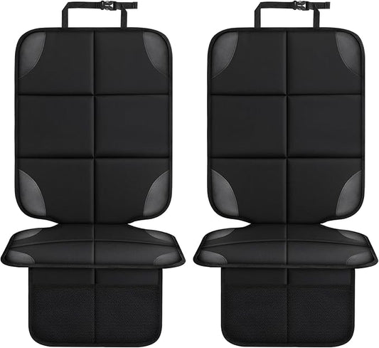 Car seat Protector 2 mesh Pocket Waterproof car seat Covers, Universal Size, Baby, pet, Children's car seat Protector, Anti Slip Bottom (2 Pieces)