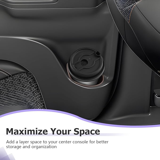 LUWU 2025 2026 Sienna Center Console Cup Holder Compatible with 2021 2022 2023 2024 2025 2026 Toyota Sienna Interior Accessories Rear Seat Door Side Silicone Cup Holder Insert Sienna 2025 Accessories