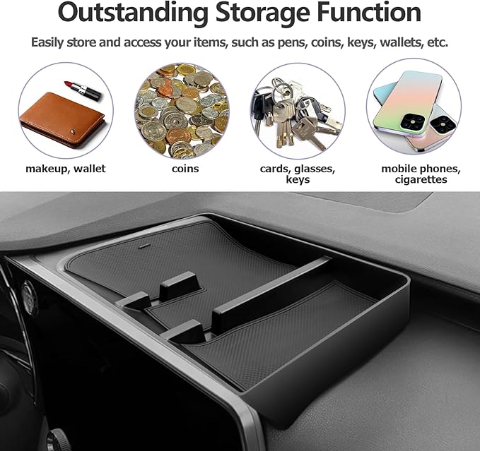 LUWU for 2026 2025 Lexus RX350 RX350H RX450H RX500H Dashboard Console Organizer 2026 Lexus RX350 Armrest Organizer Storage Box 2026 Lexus RX350 Console Organizer Tray 2026 2025 Lexus RX Accessories