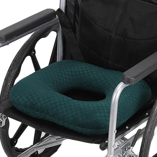Anti-Slip Wheelchair Cushions, Bed Sore Cushions for Butt, Ergonomic Innovations Orthopedic Donut Pillow, Medical Seat Cushion for Sciatica, Back, Coccyx, Pressure Sore (Green)