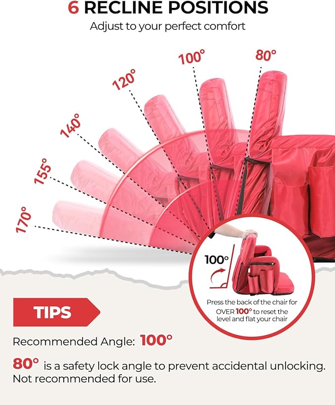 Sportneer Stadium Seats with Back Support: 2.5'' Thick Comfy Cushion 6 Adjustable Angle Bleacher Seat with Armrest - 2 Large Pockets, 2 Cup Holders Stadium Chair for Sport Events Concerts Parks