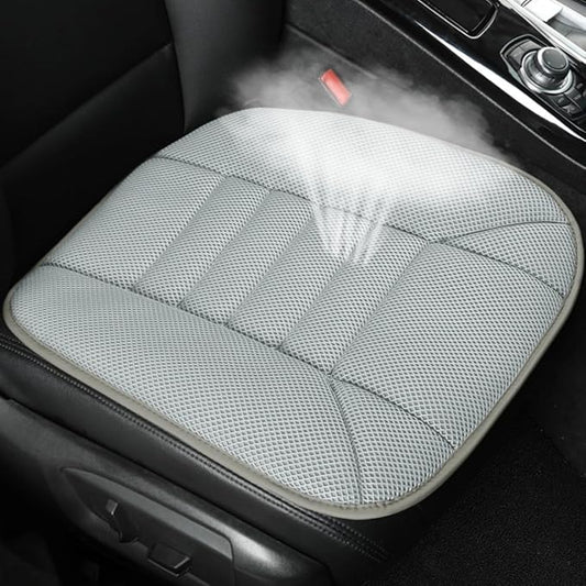 Mesh Car Seat Cushion for Driving, Summer Cooling Breathable 3D Air Car Seat Pad for SUV Pickup Truck Or Office Chair (Light Gray)