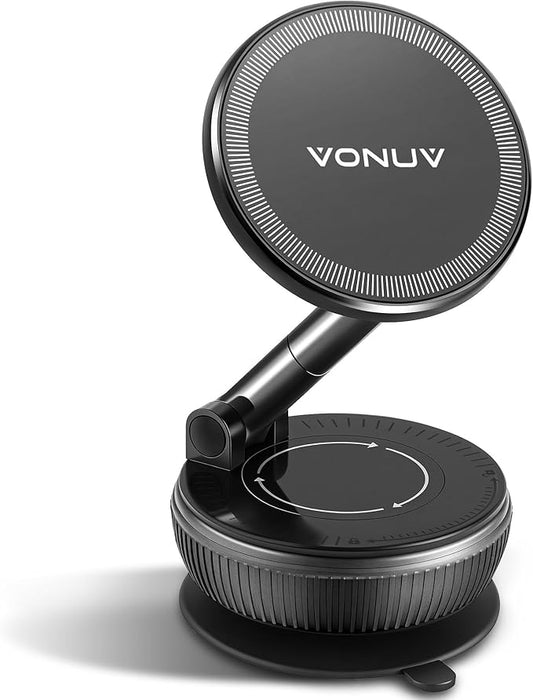 Magnetic Phone Holder for Car, 2025 Upgrade with 96LBS Ultra Suction & 2800gf Strong Magnet, 360° Adjustable Hands-Free Mount, Premium Car Accessories for Women Men, Fits iPhone/Android