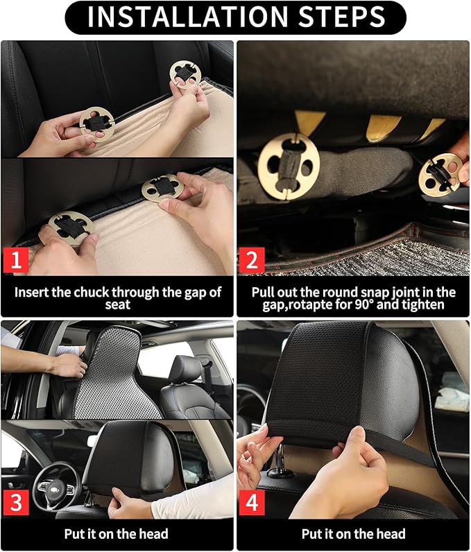 Auto Newer Car Seat Cover,Breathable Front Car Seat Cushion,Comfortable Car Seat Protector,Anti-Slip Full Wrap Driver Car Seat Protector with Storage Pocket,Universal All Seasons(Gray,2PCS)