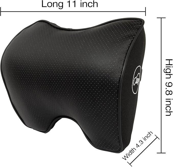 Car Neck Pillow For Car Driving, Leather Car Seat Headrest Pillow, Car Neck Support And Rest For Car Pillow, Travel Car Seat Neck Pillow For Neck Support And Pain Relief, Neck Car Pillow For Sleeping