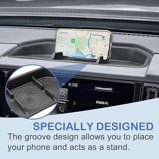 EDBETOS Frontier Dashboard Insert Tray Compatible with Frontier 2025 Accessories Storage Box Phone Holder Non-Slip Silicone Rubber Interior Dash Organizer (NOT for 2022-2024 Frontier)