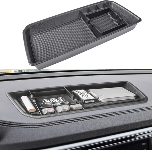 Dashboard Organizer Compatible with VW Atlas and Cross Sport 2018 2019 2020 2021 2022 2023 Accessories, Console Dash Tray Dash Mount Holder (Not Fit 2024), Black