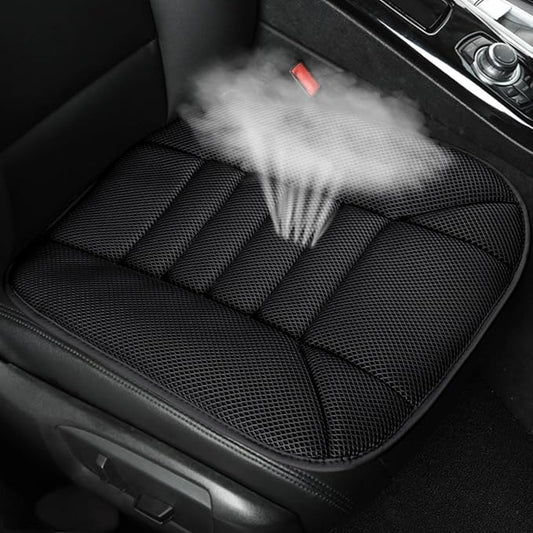 Mesh Car Seat Cushion for Driving, Summer Cooling Breathable 3D Air Car Seat Pad for SUV Pickup Truck Or Office Chair (Black)