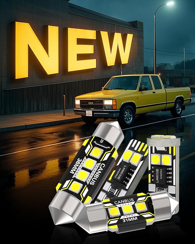 BMT xms Car Interior LED Light Replacement for Nissan Juke F15 Kicks P15 2011-2024,6000K Super Bright Interior Light Bulbs Package, 6pcs