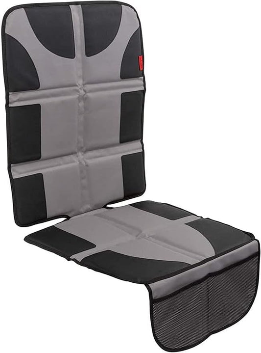 Lusso Gear Car Seat Protector - Waterproof Seat Protector & Non-Slip Backing - Waterproof Car Cover & Easy Clean-Up - Dual Mesh Storage Pockets & Travel Convenience - Gray