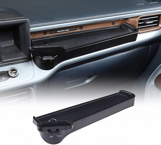 CHEAYAR Dashboard Storage Box Fit for Ford Maverick 2022, ABS Dash Panel Tray Organizer, Dash Tray Phone Holder Mount with Storage Box, Dash Center Console Table Storage Tray (Co-Pilot-Type B)