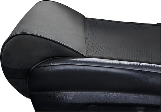 JUPENG Car Seat Leg Extender with Memory Foam ，Leg Rest Pillow for Tall Drivers,Office Chair ，Extra Long Leg Support Cushion，Car Seat Thigh Extender Support Cushions（Black，Beige，Brown） (Black)