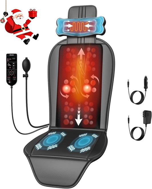 Shiatsu Massage Cushion,Kneading Back Massager with Heat for Full Back,Seat Massager with Neck Support Suitable for Office/Home/Parents/Friends/Christmas