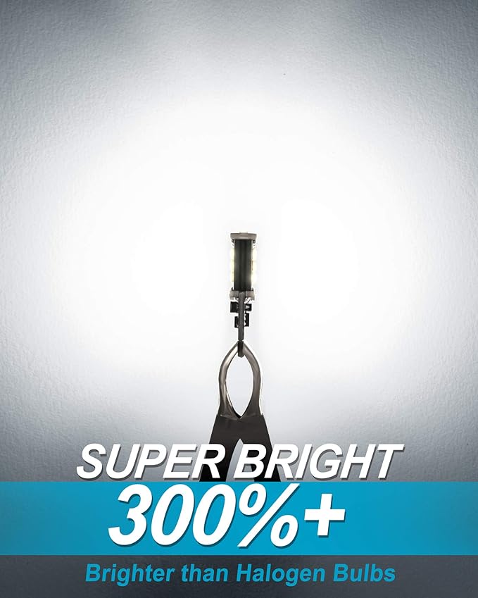 Yorkim 921 LED Bulb 6000K White 921 led reverse lights Bright 21-SMD 2835 Chips Error Free T15 led Backup Light Bulbs 906 904 902 W16W 912 lights for car, Pack of 2