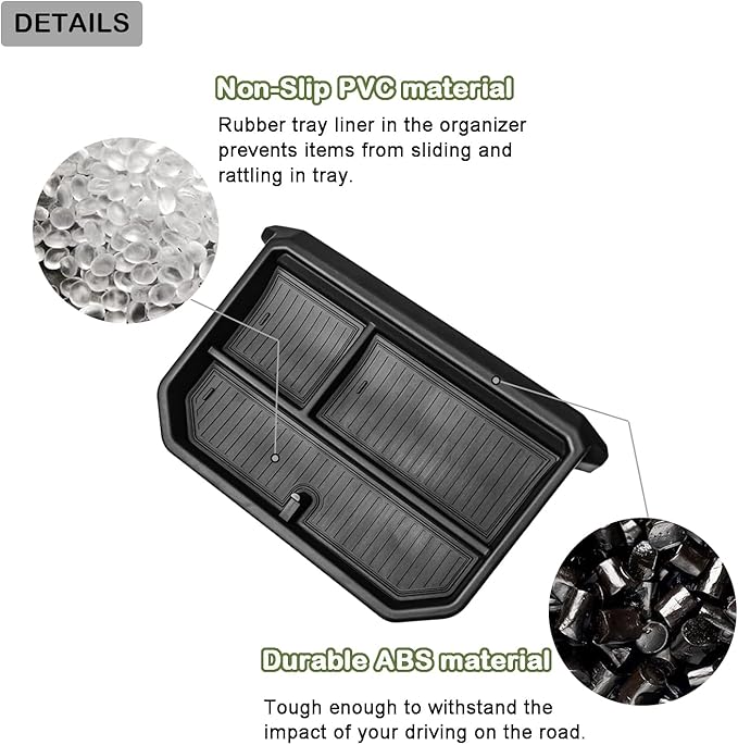 Center Console Screen Dash Organizer Compatible with 2024-2026 Toyota Tacoma & 2025-2026 4Runner Interior Accessories w/ 8-inch Dashboard Storage Box Behind Screen Insert Tray Mount Holder Black