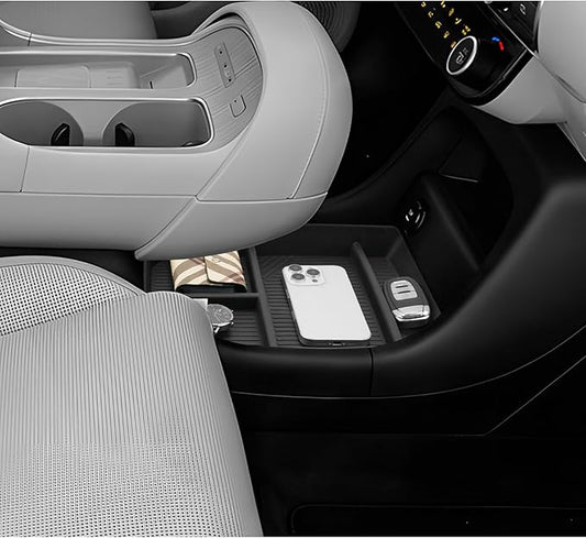 LUWU Low Center Console Organizer Compatible with 2026 Hyundai Palisade Calligraphy Accessories Armrest Console Organizer Armrest 2026 Palisade Lower Storage Tray w/o Cup Holder(ONLY for 7-Seat)