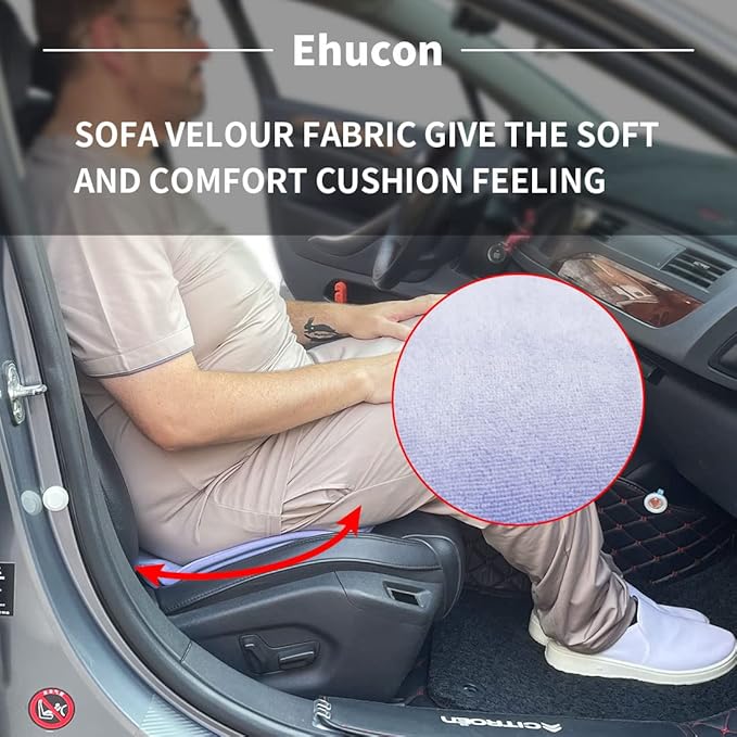 360 Degree Swivel Seat Cushion for Car,Rotating Seat Cushion Pivot Disc Pad for Elderly,Swivel Car Seat Chair Assist to Turning Easily from Bed to Wheelchair(Pack of 1 Count(19.6"X19.6"))