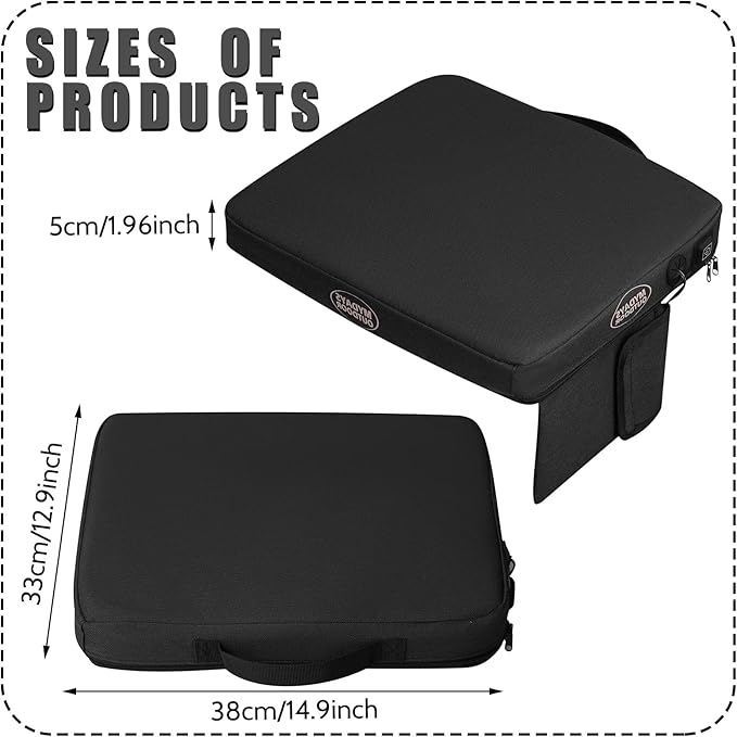 Juexica Portable Heating Seat Cushion Heated Pad with 3 Levels Fast Heating Warm Seat Pads Electric USB Power Stadium Pad for Bleachers Office Park Boat Camping