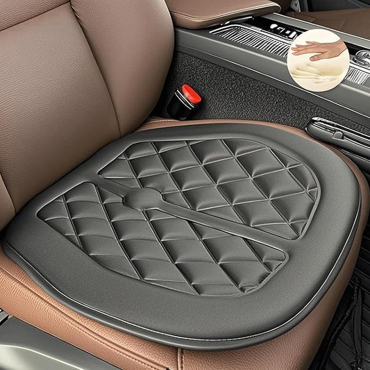 Big Ant Car Seat Cushion, Comfort Memory Foam Driver Seat Cushion Improve Driving View, Sciatica and Lower Back Pain Relief, Seat Cushions for Car Seat Driver, Office Chair, Wheelchair - Black