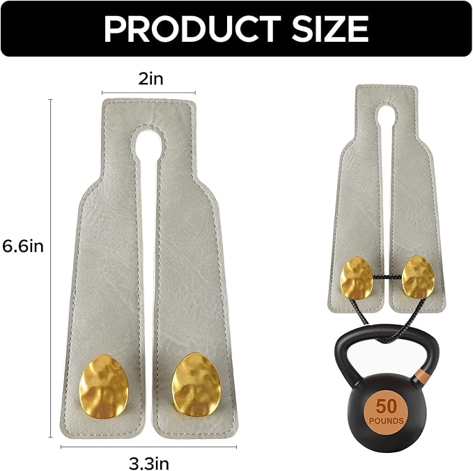 4 PCS Leather Car Seat Hooks for Headrest, Vehicle Hanger Storage Organizer Universal for Handbag Purse, Car Accessories Gift (Grey-Gold-4 PCS)