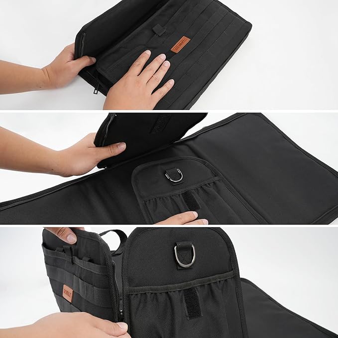 Seat Back Organizer – Convertible Front Seat Organizer Bag with Shoulder Strap, 2 in 1 Tactical Car MOLLE Panel Back Seat Car Organizer for All Vehicles