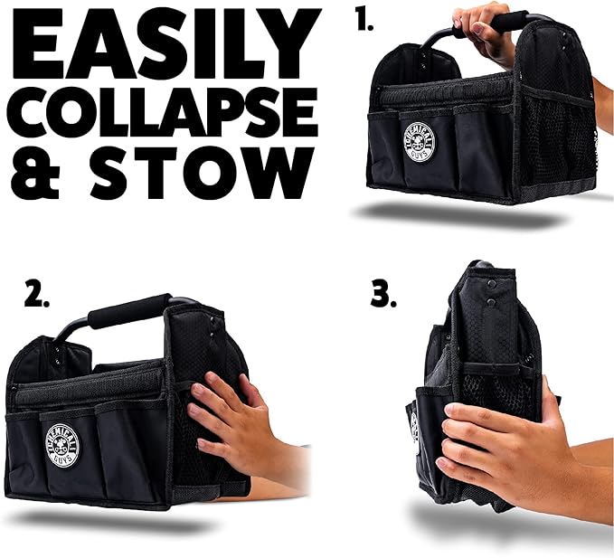 Chemical Guys Quick Load Collapsible Detailing Car Caddy Organizer & Storage – Portable Wash and Garage Organizer for Supplies, Tools and Accessories – Durable Black Design for Cars, Trucks & Home | Quick Load, Collapsible, For Cars, Trucks, SUVs, RVs