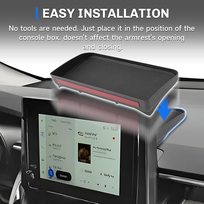 SXCY for 2026 Toyota Corolla Cross Dashboard Organizer Tray [2022-2026, 7/8 Inch Screen] for 2022-2026 Toyota Corolla Cross Accessories Screen Back Tray 2026 Corolla Cross Behind Dash Organizer Tray