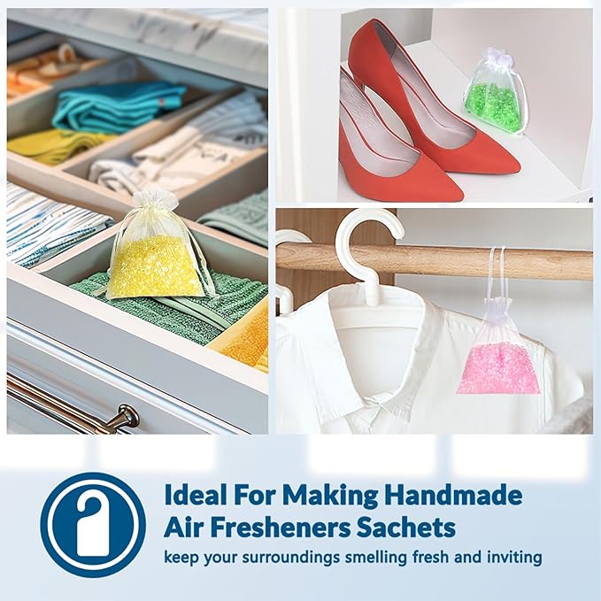 MUBYOK 1.5LB Cucumber Melon Premium Scented Aroma Beads for Making Car Freshies Supplies PreScented Beads for Car Air Freshener Sachets Long-Lasing Scent