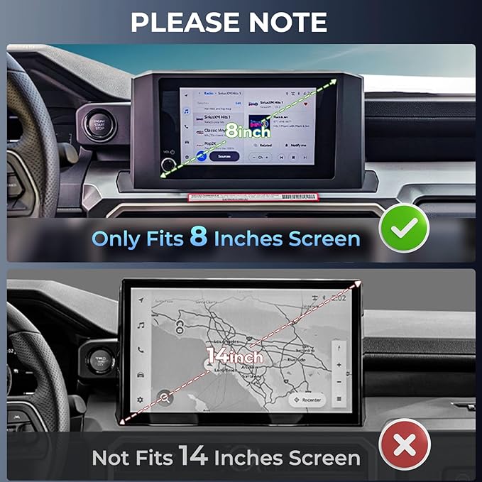 Dashboard Storage Tray Dash Organizer for Toyota Tacoma 2026 2025 2024 & 4Runner 2026 2025 (Only for 8 inch Screen), Interior Accessories Center Console Organizer Storage Tray, Black