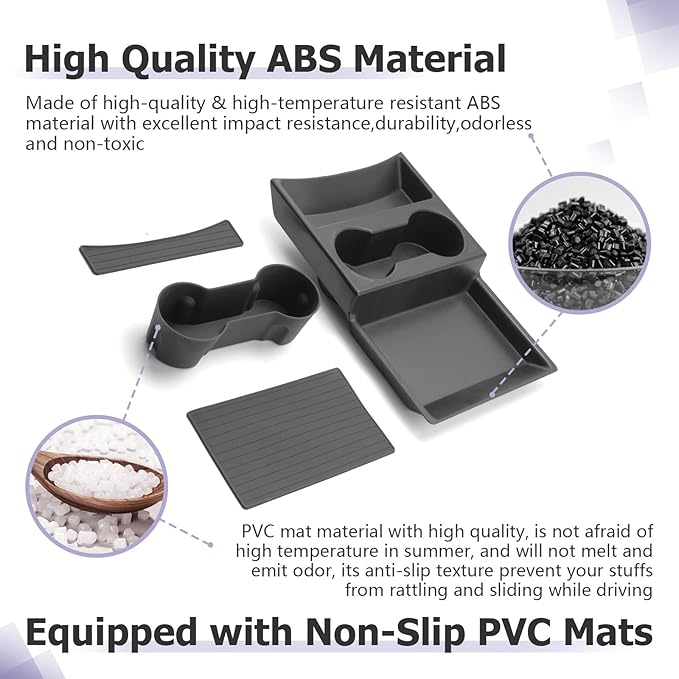 LUWU Lower Center Console Organizer Compatible with 2023 2024 2025 2026 GMC Hummer EV SUV Accessories 2025 2026 Hummer EV Pickup Armrest Console Organizer Armrest Lower Storage Tray