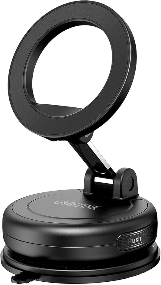 Car Phone Holder for Magsafe—360° Rotation and Dual-axis Adjustment Phone Mount, Up to 78LBS Suction, Compatible with Magsafe Case, for iPhone 17, 16, 15, 14, 13, and 12 Series.