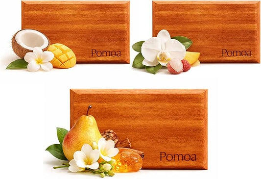 Car Air Freshener - Wood Air Freshener Refill - INCLUDED Premium Leather Clips - Car Odor Eliminator for Visor Clip - Long Lasting Scent - Vehicle Scent Diffuser for Cabin, Truck & SUVs - Pack of 3