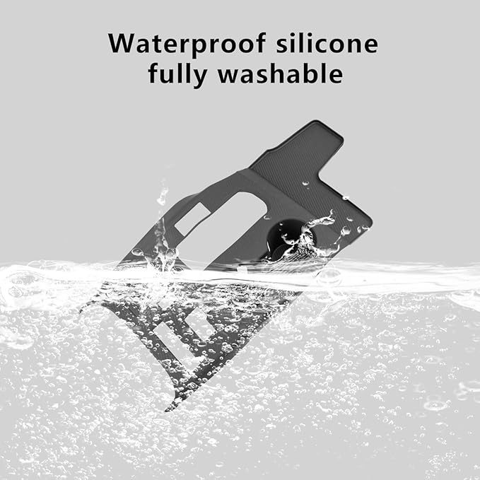 Temmis Center Console Silicone Organizer Wrap for Toyota Highlander 2026 (Gasoline Version), Full-Wrap Center Consel Electrostatic adsorption Cover for Toyota Highlander-Red