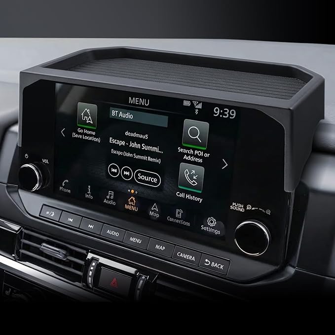 for Pathfinder Dashboard Center Console Organizer 2026 2025 2024 2023 2022 Pathfinder SL/Platinum/Rock Creek Accessories 9’’ Behind Screen Organizer Box Dash Tray-Only for 9" Screen