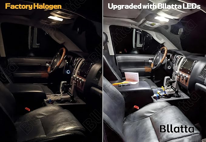 14pcs Interior Light Kit for Honda Accord 2013 2014 2015 2016 2017 2018 2019 2020 2021 2022 White 6000K LED Interior Light Kit + License Plate Light, Install Tool