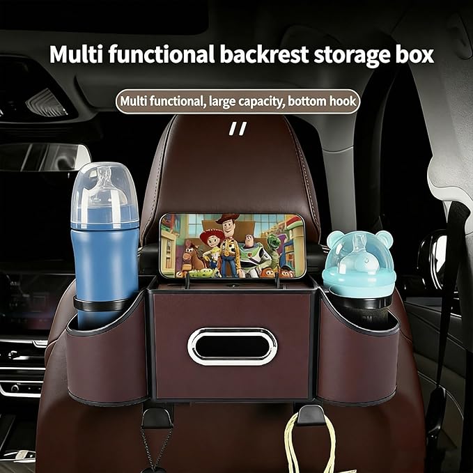 Car Organizer Back Seat, Multi-Pocket Backseat Car Organizer for Car Storage and Organization, Universal Car Seat Back Organizer for Travel, Family & Daily Use (KARTAN)