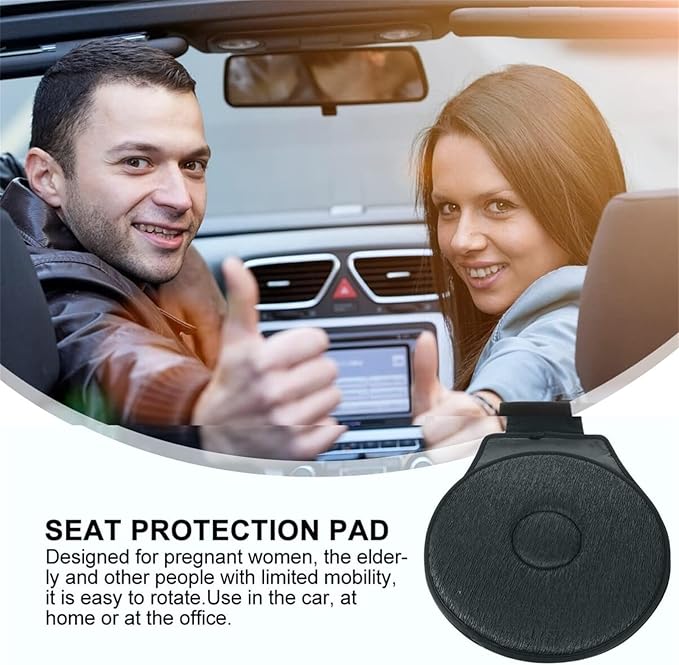 360° Rotating Seat Cushion 2024 New for Car Rotating Seat Cushion 360 Degrees Elderly Support Non Slip Cushion Swivel Seat Cushion 360 Degree Easy Turn Rotating Seat Cushion Pad for Elderly (D-Red)